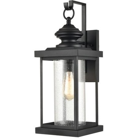 ELK LIGHTING Minersville 21'' High 1-Light Outdoor Sconce - Matte Black 45451/1